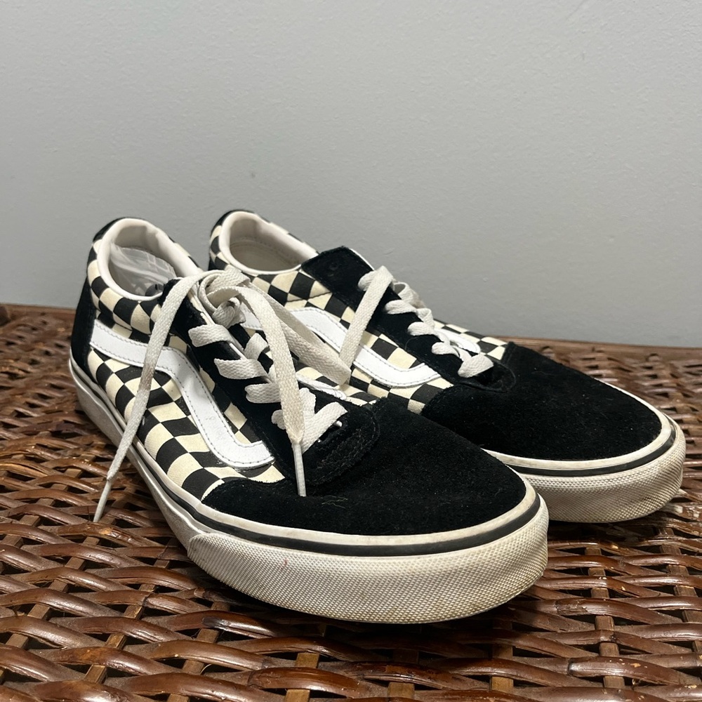 Vans Checkerboard Black and White Sneakers
